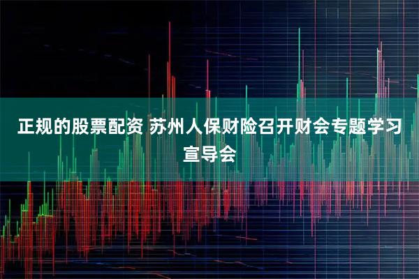 正规的股票配资 苏州人保财险召开财会专题学习宣导会